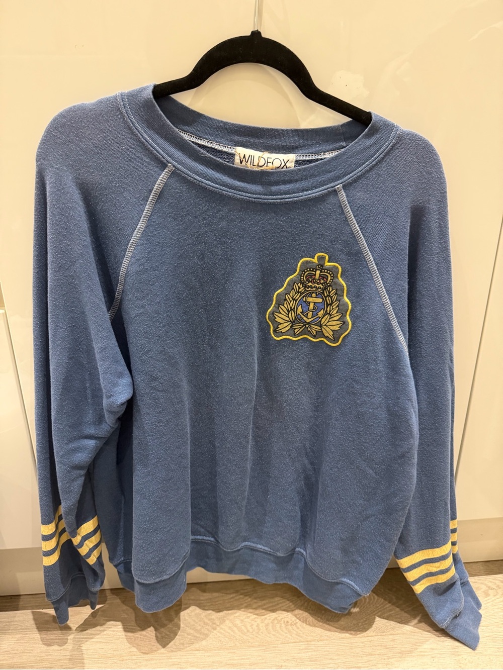 Wildfox Kids Light Blue Sweatshirt with Yellow Crest